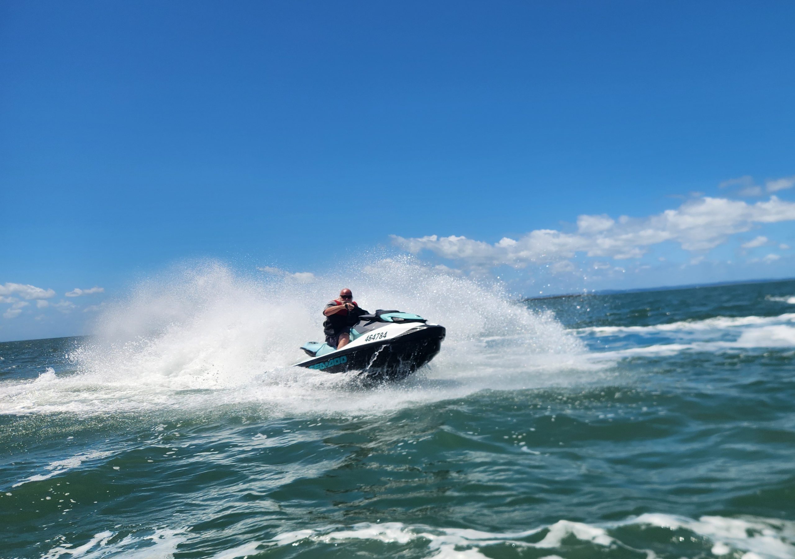 Jet skiing moreton Bay