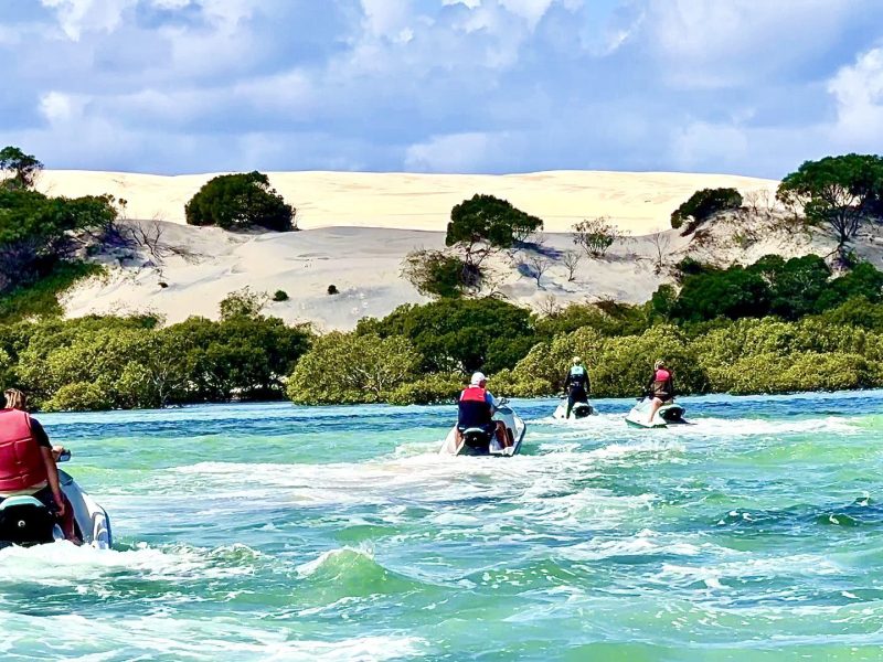 Big sand hills moreton Island