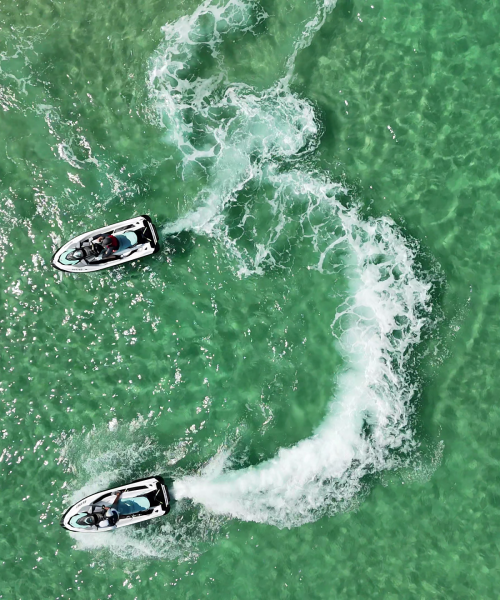 Clear water jet ski tour