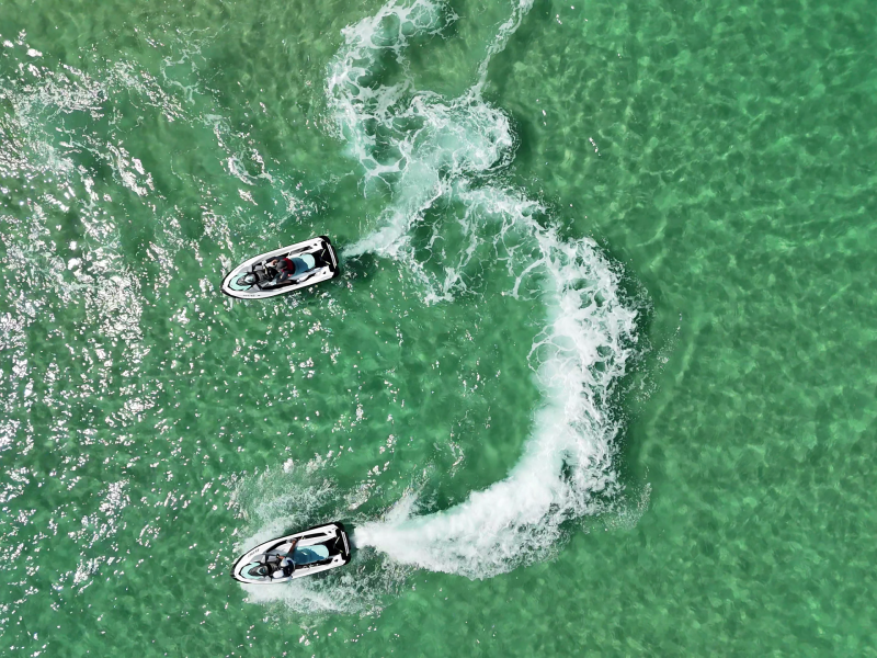 Clear water jet ski tour
